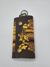 Image 8 of College Dropout Handcrafted Faux Leather Key Pouch