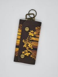 Image 3 of College Dropout Handcrafted Faux Leather Key Pouch