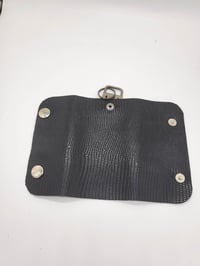 Image 4 of Black Crocodile Key Pouch