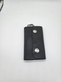 Image 3 of Black Crocodile Key Pouch