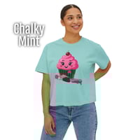 Image 3 of 'Too Sweet' Cupcake Women's Boxy Tee