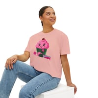 Image 2 of 'Too Sweet' Cupcake Women's Boxy Tee