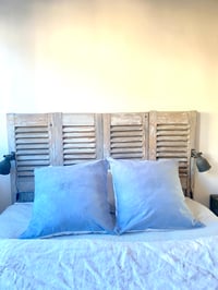 Image 6 of Antique damask linen cushion