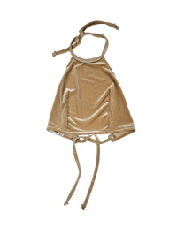 Image 1 of Velour halter top