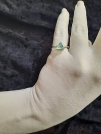Image 1 of Triangle cut emerald ring