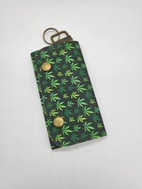 Image 2 of Black and Green High Vibes Key Pouch