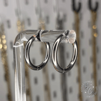 Luxe Silver Hoops 
