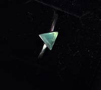 Image 3 of Triangle cut emerald ring