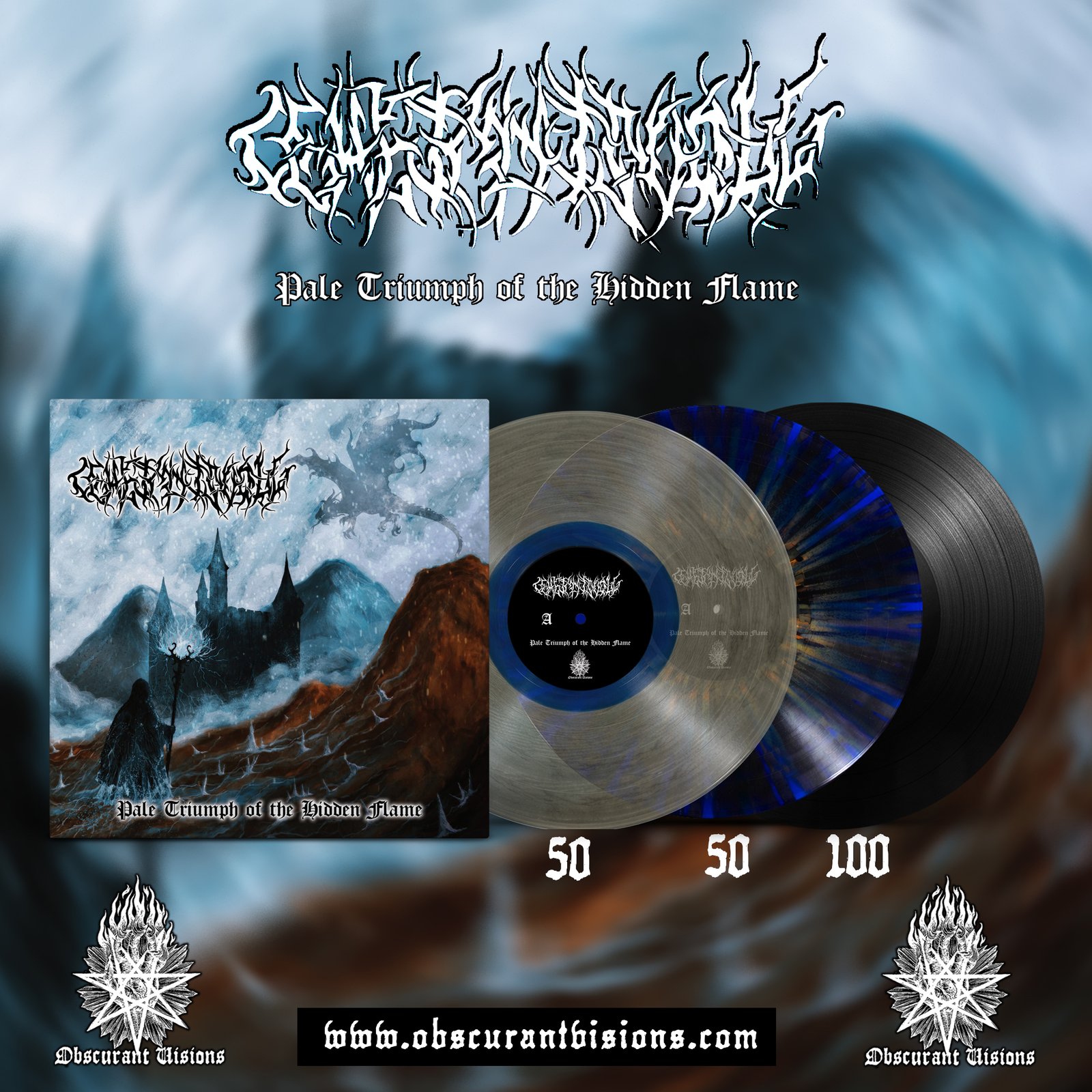 国内盤帯付 illum sphere - ghosts of then and Arcturus - Aspera Hiems Symfonia - Green Black Gatefold Vinyl LP