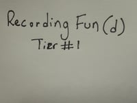 Recording Fund Tier #1