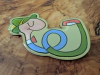 Image 1 of Lowly Worm - Epoxy Acrylic Richard Scarry Magnet