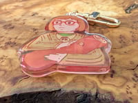 Image 3 of Log Lady - Cute David Lynch Epoxy Acrylic Keychain Charm