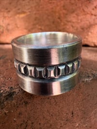 Image 1 of WL&A Handmade XL Wide Ingot Band Ring - Size 10.5