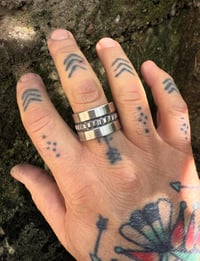 Image 2 of WL&A Handmade XL Wide Ingot Band Ring - Size 10.5