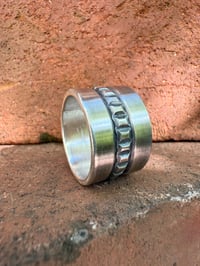 Image 3 of WL&A Handmade XL Wide Ingot Band Ring - Size 10.5