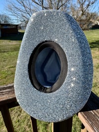Image 7 of “Denim and Diamonds” Rhinestone Cowboy Hat, Covered Suede Heart Shaped Bedazzled Hats
