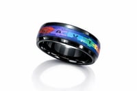 Image 1 of Autism Awareness Metal Ring – Colorful Symbol of Love & Understanding copy