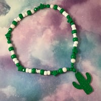 Image 1 of Glitter Cactus Kandi Necklace