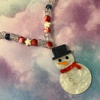 Image 2 of Snowman Kandi Necklace
