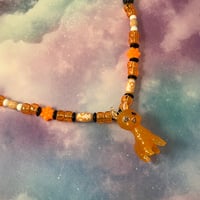 Image 2 of Orange Llama Kandi Necklace