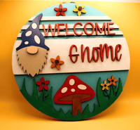 Image 5 of 10 inch Hand Painted Layered Door Hangers-Page 2