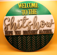 Image 4 of 10 inch Hand Painted Layered Door Hangers-Page 3