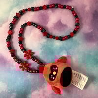 Image 1 of Red Bird Squish Kandi Necklace