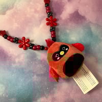 Image 2 of Red Bird Squish Kandi Necklace