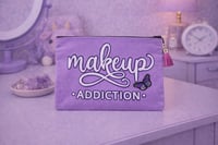 Image 1 of Lavendar Makekup addiction Capricorn Thing Cosmetic Bag