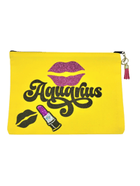 Image 6 of Better late than ugly Aquarius Cosmetic Bag, Makeup Bag