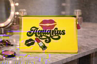 Image 1 of Better late than ugly Aquarius Cosmetic Bag, Makeup Bag