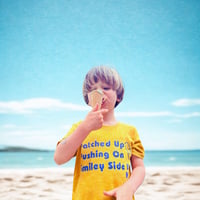 Image 1 of Youth T : Patched Up. Pushing On. Smiley Side Up.