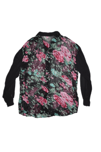 Image 2 of Sheer floral button up