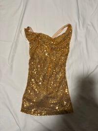 Image 3 of 2000s gold sequin top deadstock with tags