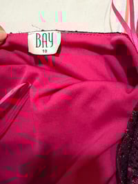 Image 6 of Vintage 2000s Bay pink sparkly halter neck cami top
