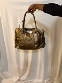 Image 3 of Nicole Y2K deadstock gold mcbling shoulder bag silver hardware