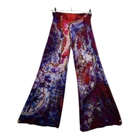 Image 1 of Palazzo Pants (Size: Medium, fits like Small) Black Reverse Berry 2