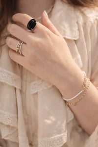 Image 3 of Black Onyx Dome Ring