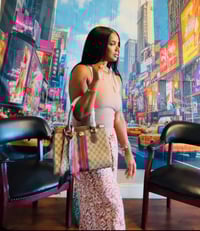 Image 2 of Gucci GG Supreme Tote with Web Stripe