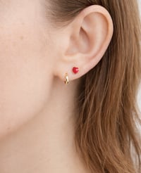 Image 5 of Tiny huggie hoop earring