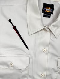 Image 4 of Medieval Dickies Cropped Button Down- XL 1