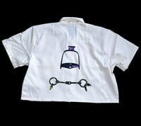 Image 1 of Medieval Dickies Cropped Button Down- XL 2