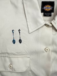 Image 4 of Medieval Dickies Cropped Button Down- XL 2