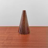 Image 1 of Gustavsberg Domino Small Brown Conical Vase