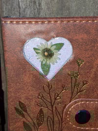 Image 3 of Mini Sunflower Leather Mustard Seed Journal 