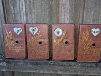 Image 1 of Mini Sunflower Leather Mustard Seed Journal 
