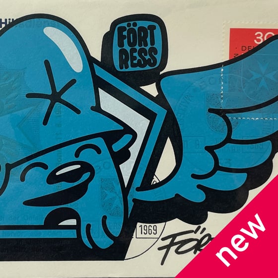 Image of FDC Half Wing Logo Blue / Print
