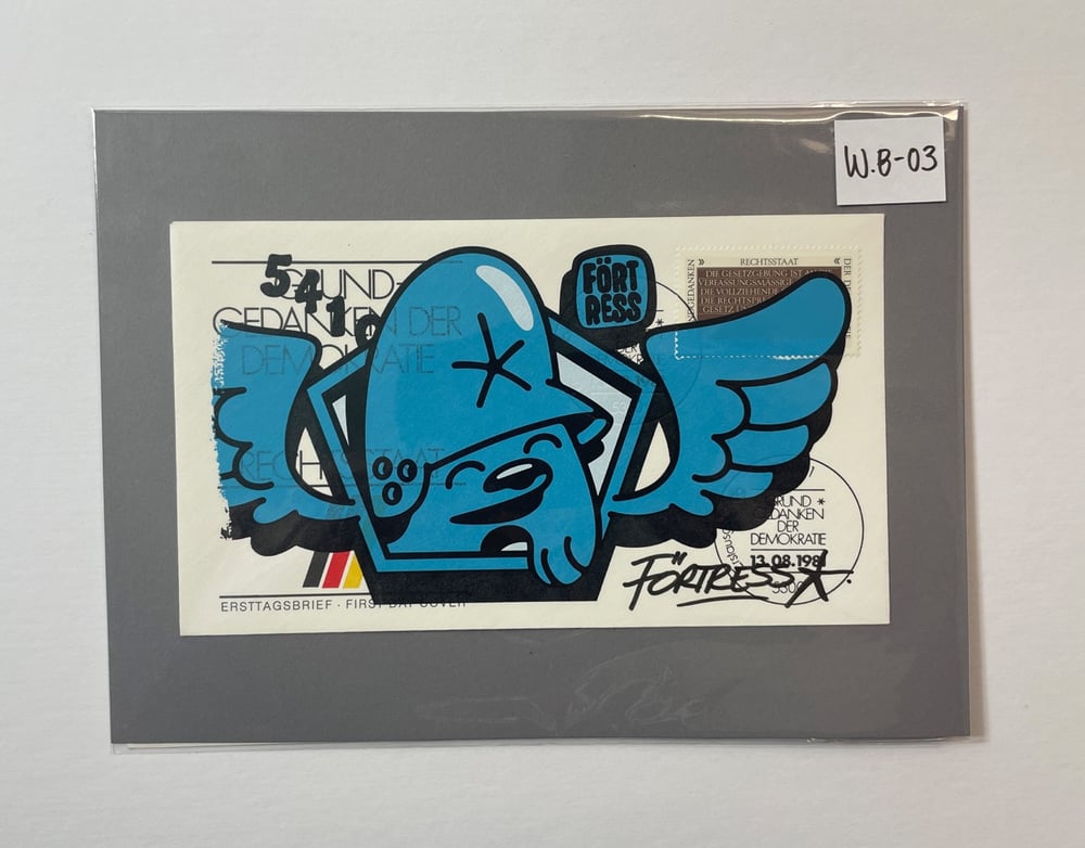 Image of FDC Half Wing Logo Blue / Print