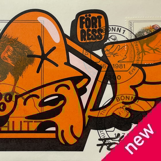 Image of FDC Half Wing Logo Orange / Print