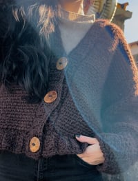 Image 1 of Cardigan WILDMIND lana vergine ed alpaca